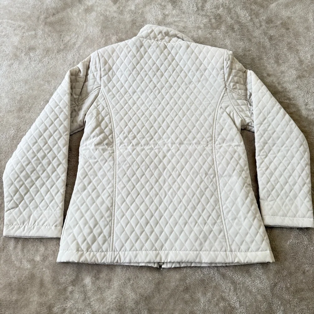 NWT Women’s Quilted Cream Jacket Size S - Picture 3 of 11